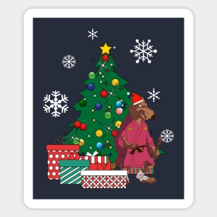 Splinter TMNT Around The Christmas Tree Sticker